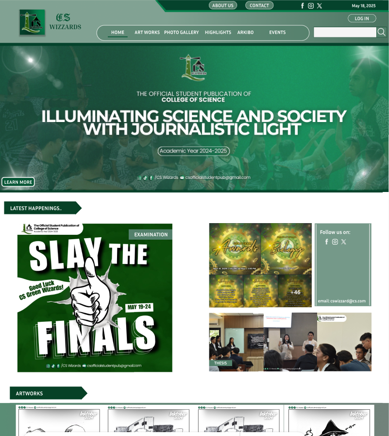 CS Wizards Publication Website Design Preview